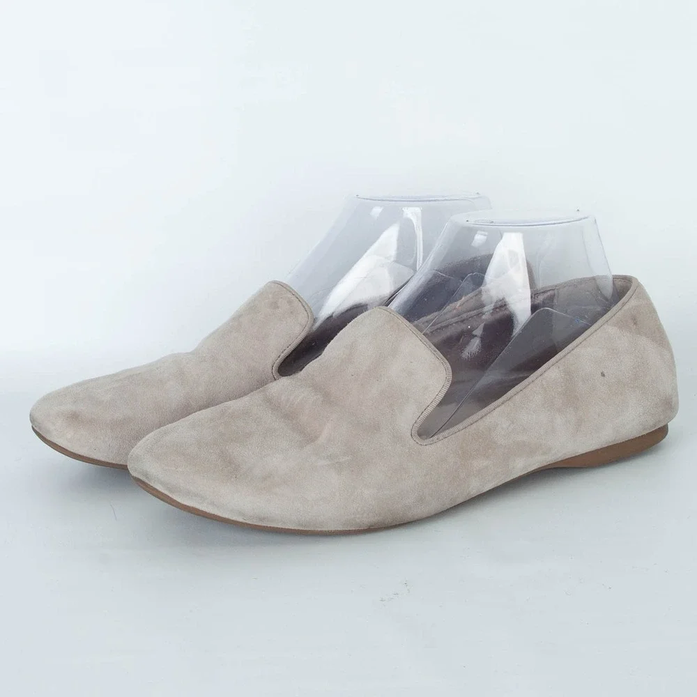 Birdies The Starling Suede Loafers Flats Beige Slip On‎ Size 9 Preppy Comfort